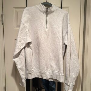 Nike White Quarter Zip